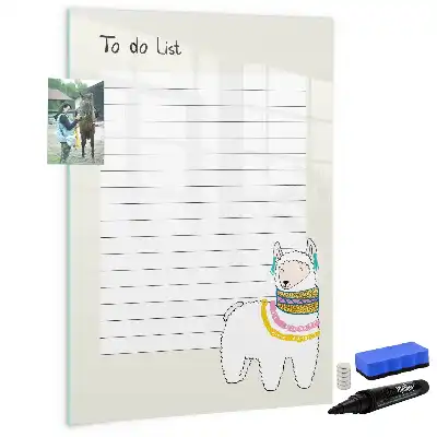 Magnetisk whiteboard til ønskeliste magnetisk tørresletteboard