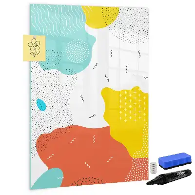 Magnetisk whiteboard farverig tegnetavle