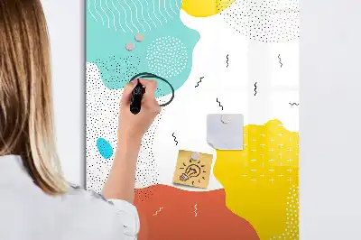 Magnetisk whiteboard farverig tegnetavle