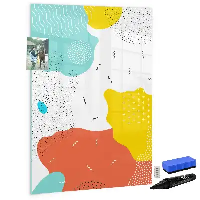 Magnetisk whiteboard farverig tegnetavle