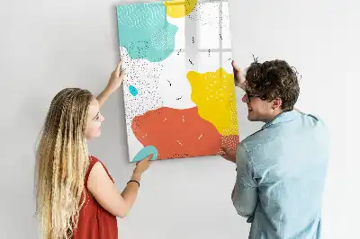 Magnetisk whiteboard farverig tegnetavle