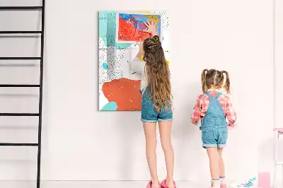 Magnetisk whiteboard farverig tegnetavle