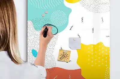 Magnetisk whiteboard farverig tegnetavle