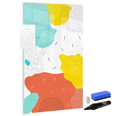 Magnetisk whiteboard farverig tegnetavle