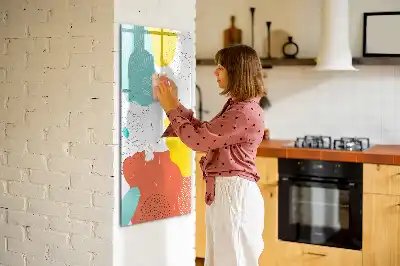 Magnetisk whiteboard farverig tegnetavle
