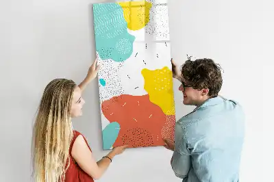 Magnetisk whiteboard farverig tegnetavle