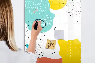 Magnetisk whiteboard farverig tegnetavle