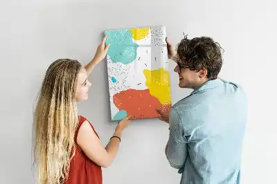 Magnetisk whiteboard farverig tegnetavle