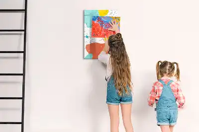 Magnetisk whiteboard farverig tegnetavle