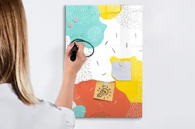 Magnetisk whiteboard farverig tegnetavle