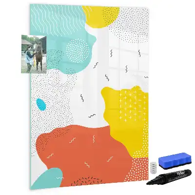 Magnetisk whiteboard farverig tegnetavle