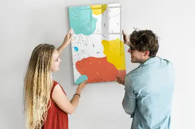 Magnetisk whiteboard farverig tegnetavle