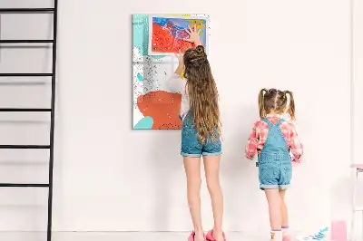 Magnetisk whiteboard farverig tegnetavle