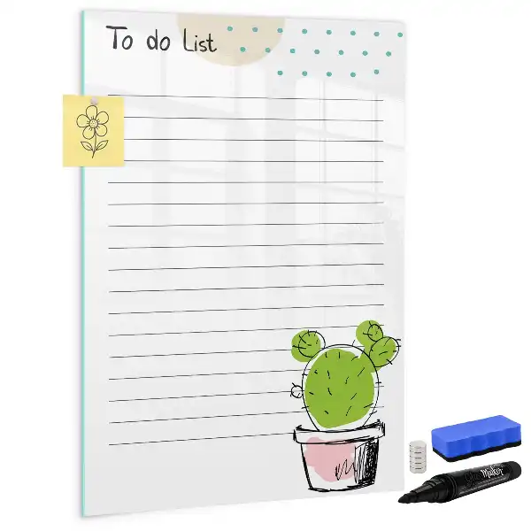 Magnetisk tavle til to-do-liste til Tørreslette