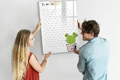 Magnetisk tavle til to-do-liste til Tørreslette
