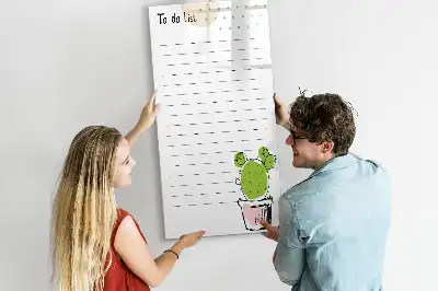 Magnetisk tavle til to-do-liste til Tørreslette