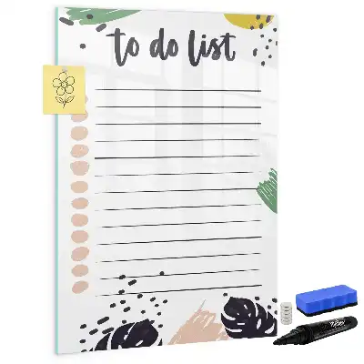 Magnetisk whiteboard til to-do-liste