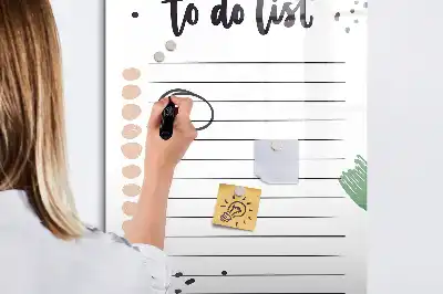 Magnetisk whiteboard til to-do-liste
