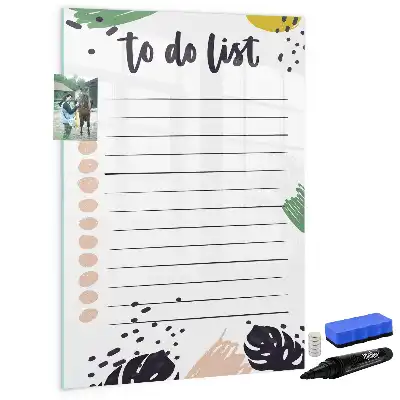 Magnetisk whiteboard til to-do-liste