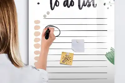 Magnetisk whiteboard til to-do-liste