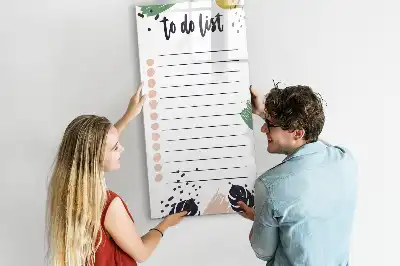 Magnetisk whiteboard til to-do-liste