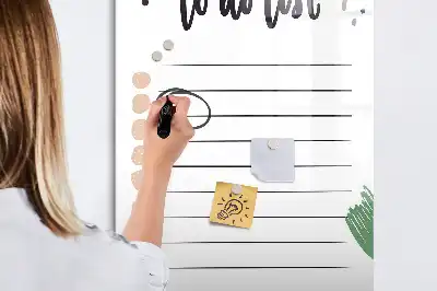 Magnetisk whiteboard til to-do-liste