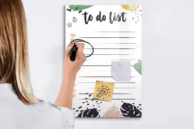 Magnetisk whiteboard til to-do-liste