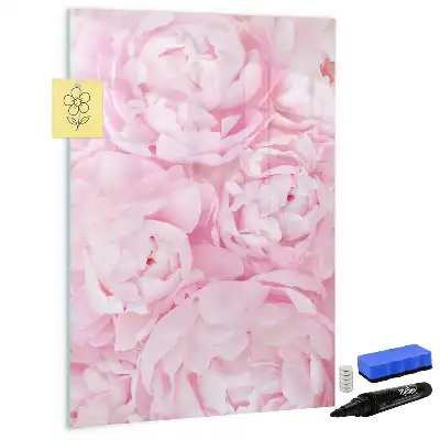 Magnetisk opslagstavle med motiv af sommerblomster