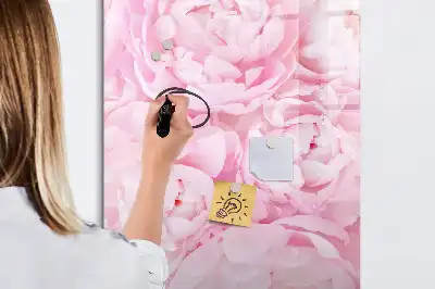 Magnetisk opslagstavle med motiv af sommerblomster