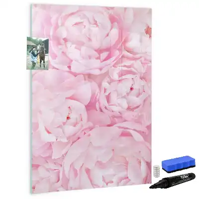 Magnetisk opslagstavle med motiv af sommerblomster