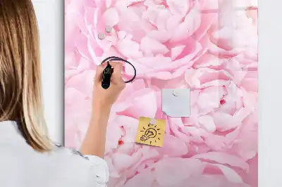 Magnetisk opslagstavle med motiv af sommerblomster