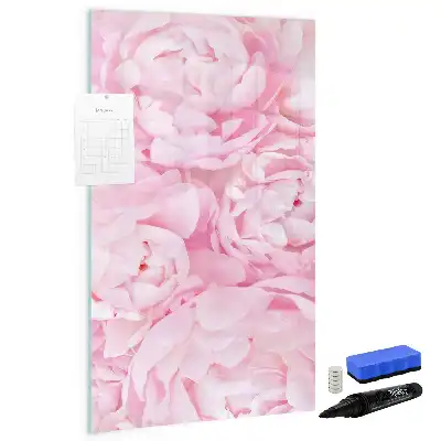 Magnetisk opslagstavle med motiv af sommerblomster