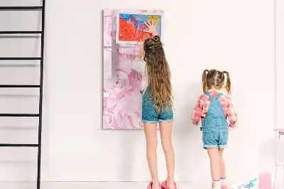Magnetisk opslagstavle med motiv af sommerblomster