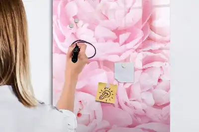 Magnetisk opslagstavle med motiv af sommerblomster