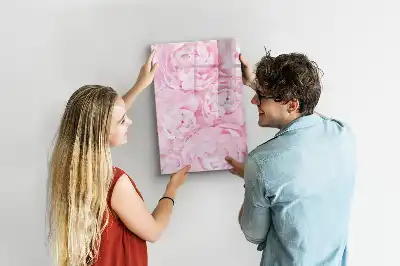 Magnetisk opslagstavle med motiv af sommerblomster