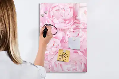 Magnetisk opslagstavle med motiv af sommerblomster