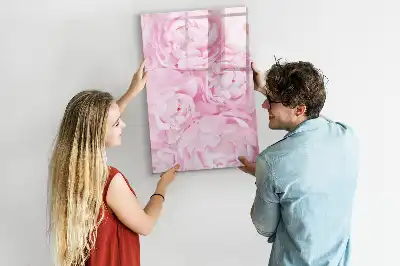Magnetisk opslagstavle med motiv af sommerblomster