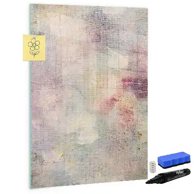 Magnetisk whiteboard med farvestænk