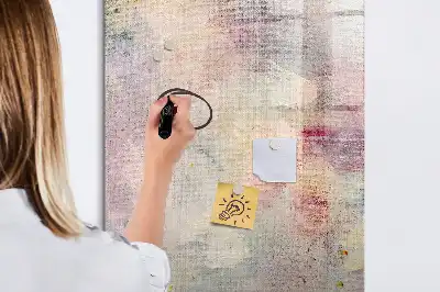 Magnetisk whiteboard med farvestænk