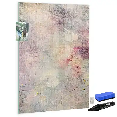 Magnetisk whiteboard med farvestænk