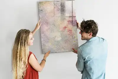 Magnetisk whiteboard med farvestænk