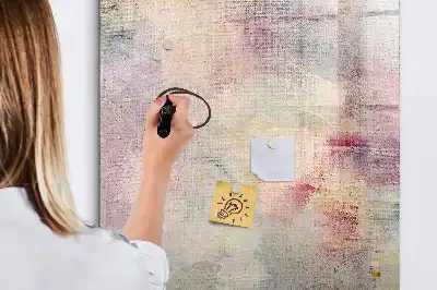 Magnetisk whiteboard med farvestænk