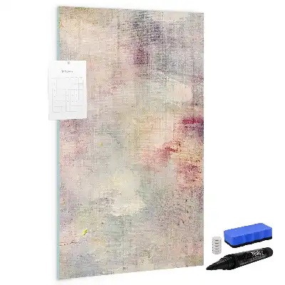 Magnetisk whiteboard med farvestænk