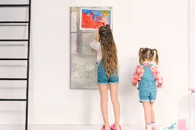 Magnetisk whiteboard med farvestænk