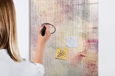 Magnetisk whiteboard med farvestænk