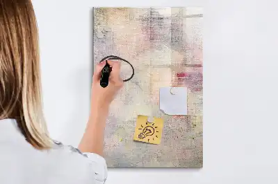 Magnetisk whiteboard med farvestænk