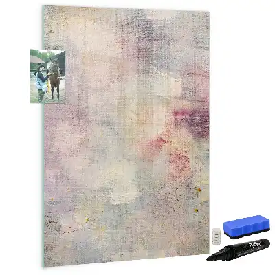 Magnetisk whiteboard med farvestænk