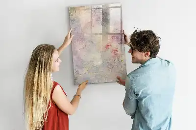 Magnetisk whiteboard med farvestænk