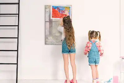 Magnetisk whiteboard med farvestænk