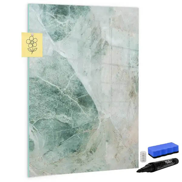 Magnetisk whiteboard i stenmarmor